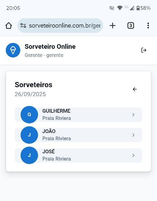 Sorveteiro Online — tela 2